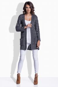LS172 grafitowy sweter